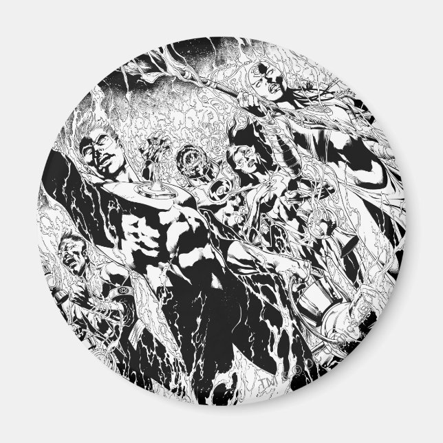 Aimant Groupe de lanternes vertes (Devant)