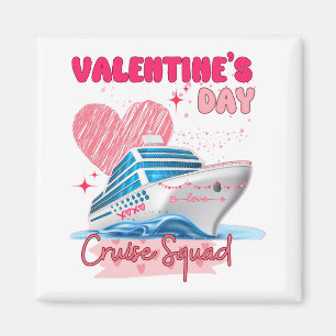 Aimant Groupe de vacances de la Saint-Valentin Croisière 