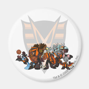 Aimant Groupe hanté par équipe en bois