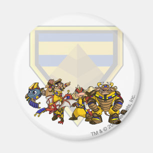 Aimant Groupe perdu de désert d'équipe