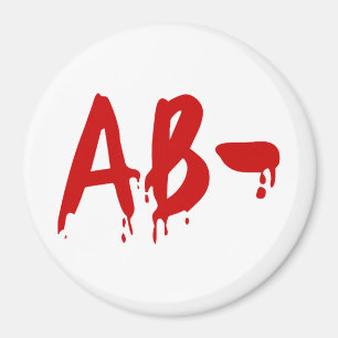 Aimant Groupe sanguin AB - Hôpital d'horreur négatif