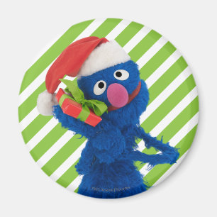 Aimant Grover au chapeau de Père Noël