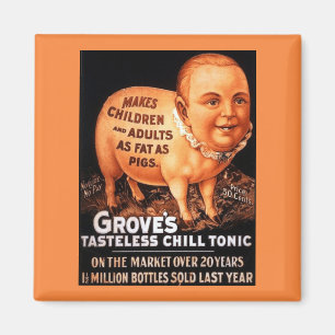 Aimant Groves Tonic fait des enfants et des adultes gras 