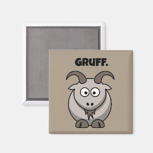 Aimant Gruff Grey Chèvre Funny Fairy Tale Dessin