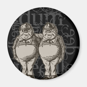 Aimant Grunge de Tweedledum et de Tweedledee (figure