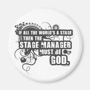 Aimant Grunge Stage Manager Dieu