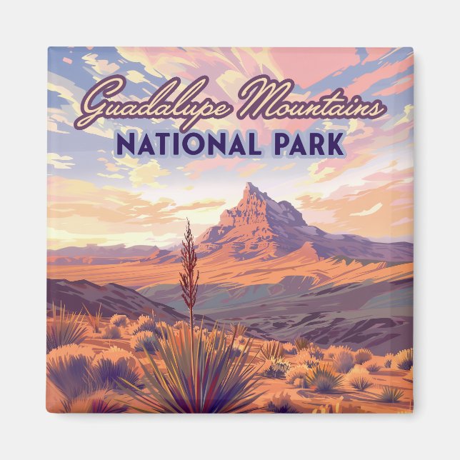 Aimant Guadalupe Mountain National Park El Capitan Texas (Devant)
