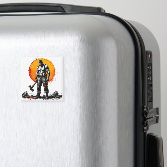 Aimant guerrier barbare médiéval imaginaire hummer force (In Situ (Bagages))