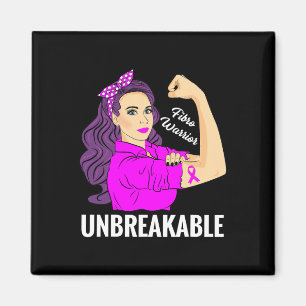 Aimant Guerrier indestructible Fibromyalgie Tee de sensib