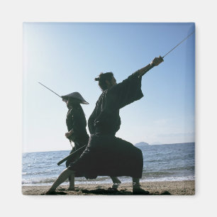 Aimant Guerriers samouraïs s'attaquant 9