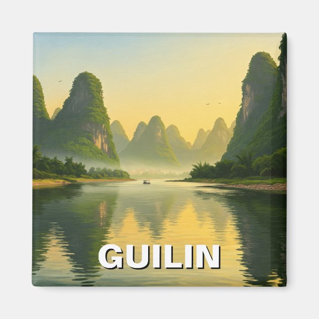Aimant Guilin Chine Li River Travel (Devant)