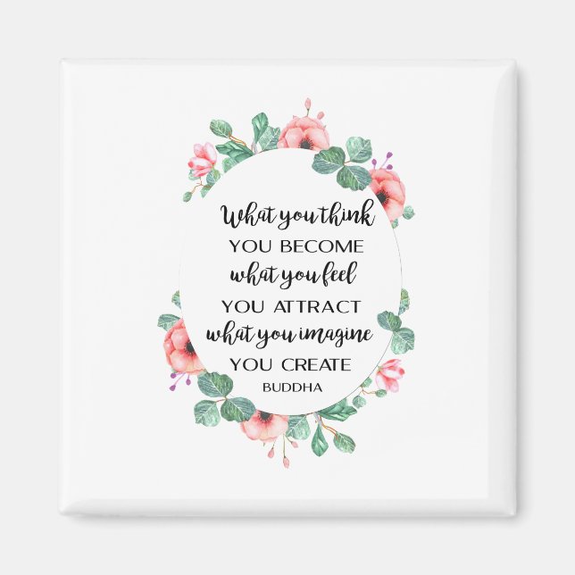 Aimant Guillemet de bouddha inspirant (Devant)