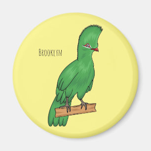 Aimant Guinée turaco bird cartoon