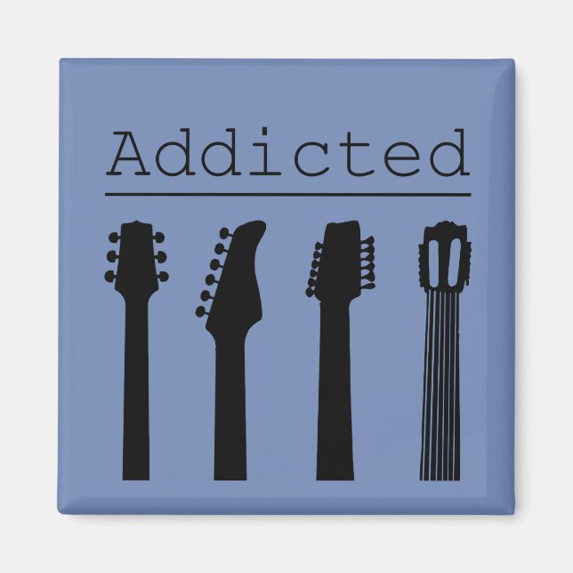 Aimant Guitare accro (Devant)