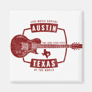 Aimant Guitare d'Austin Texas Live