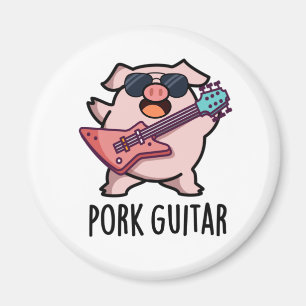 Aimant Guitare de porc Funny Rock Guitare Pig Pun