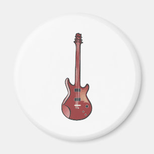 Aimant Guitare électrique rouge