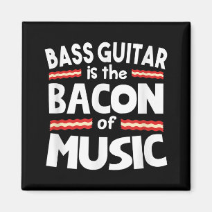 Aimant Guitare Lover   Basse Guitare Est Bacon De Musique