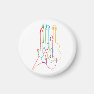 Aimant Guitares de couleur Electric Acoustic classique ca