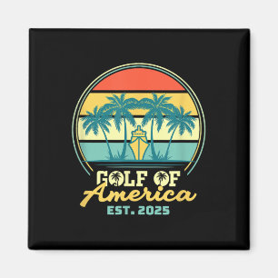 Aimant Gulf Of Usa America Shirt Est 2025 Retro Vintage B