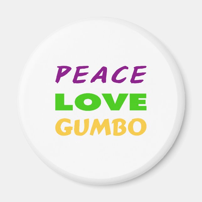AIMANT GUMBO DE L'AMOUR DE LA PAIX (Devant)