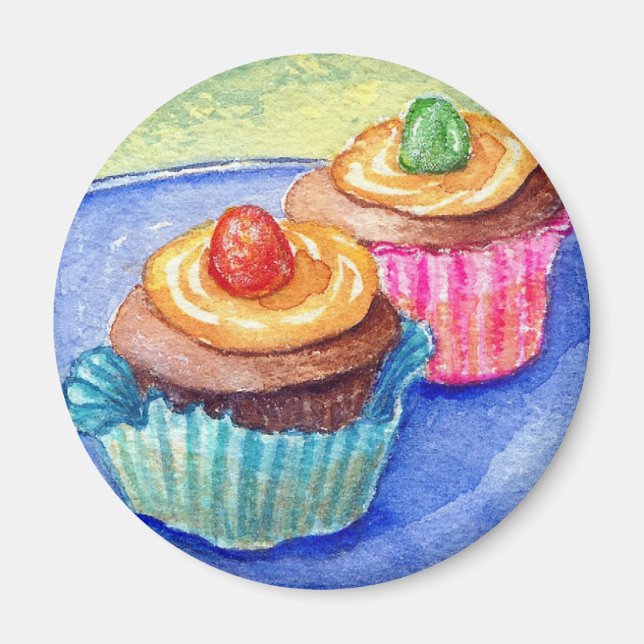 Aimant Gumdrop Cupcakes (Devant)