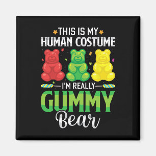 Aimant Gummy Porte Mon Costume Humain Funny Candy Hallowe