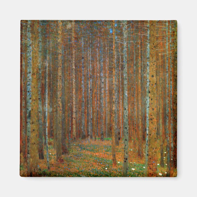 Aimant Gustav Klimt - Forêt de pins de Tannenwald (Devant)