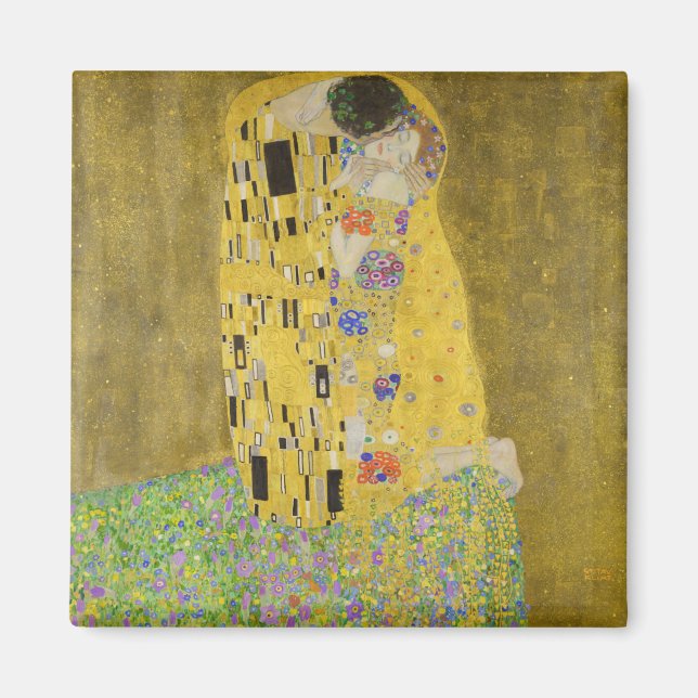 Aimant Gustav Klimt - Le baiser (Devant)