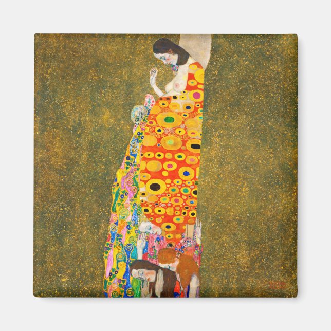Aimant Gustav Klimt The Hope II, Die Hoffnung II (Devant)