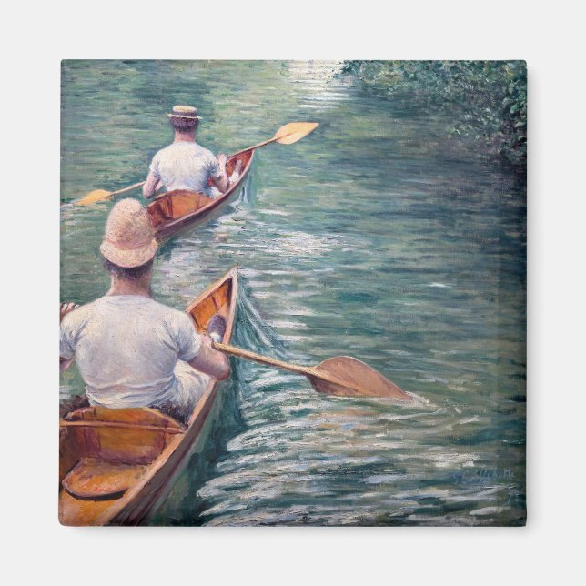 Aimant Gustave Caillebotte - Canoës sur l'Yerres (Devant)