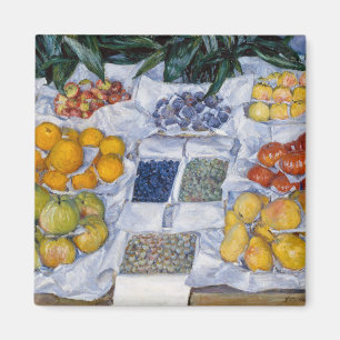 Aimant Gustave Caillebotte - Fruits disposés sur un prése