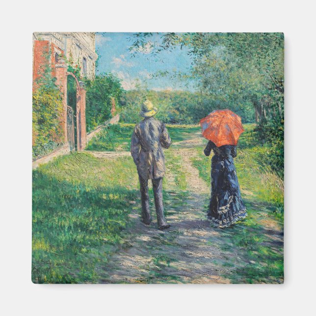 Aimant Gustave Caillebotte - Le chemin vers le haut (Devant)
