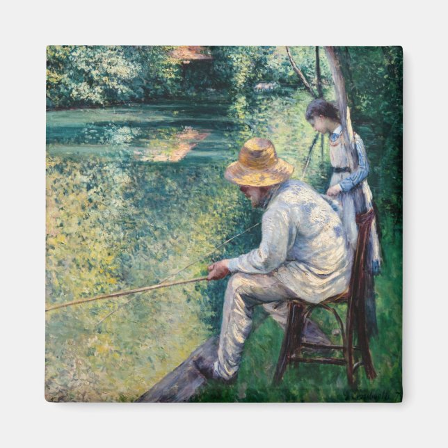 Aimant Gustave Caillebotte - Pêche à la ligne (Devant)