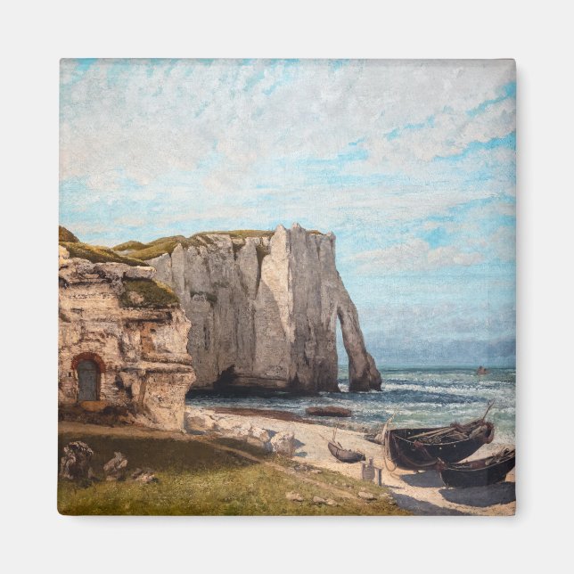 Aimant Gustave Courbet - Falaises à Etretat après la temp (Devant)