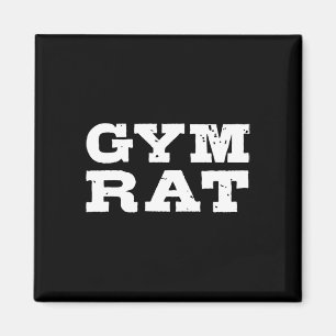Aimant Gym Rat Funny Bodybuilding Entraînement 1