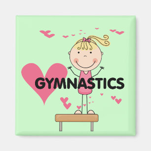 Aimant GYMNASTICS - Love Gymnastique Tshirts et cadeaux