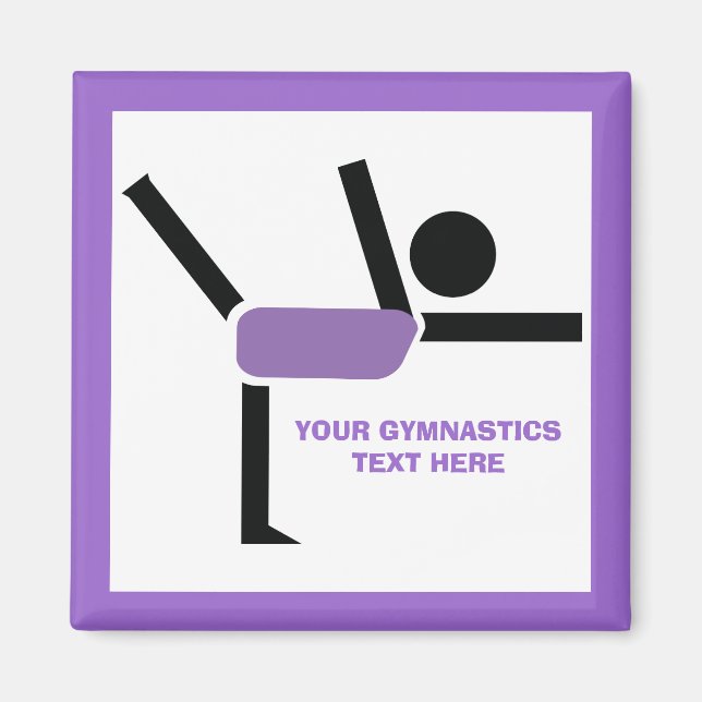 Aimant Gymnastique cadeaux, gymnastique artiste sur mesur (Devant)