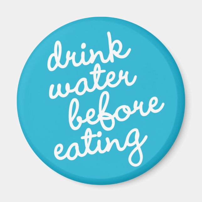 Aimant Habit #16 - Buvez de l'eau avant de manger (Devant)