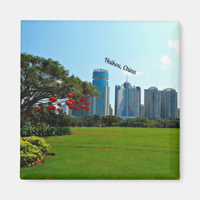 Aimant Haikou, paysage urbain chinois (Devant)