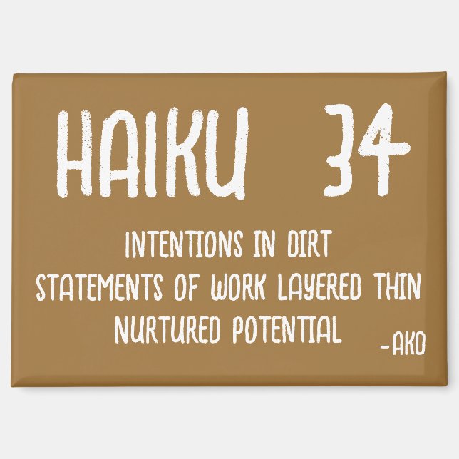 AIMANT HAIKU 34 (Recto)