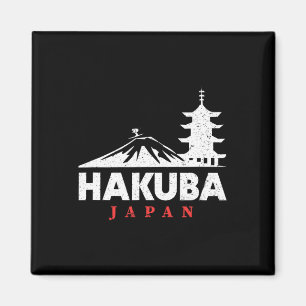 Aimant Hakuba Japon Station de ski Rétro Ski Snowboard