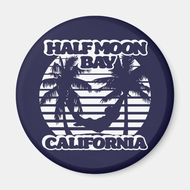 Aimant Half Moon Bay Californie (Devant)