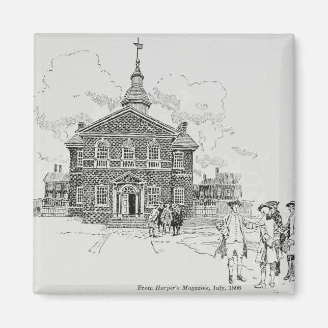 Aimant Hall du charpentier Philadelphie (Devant)