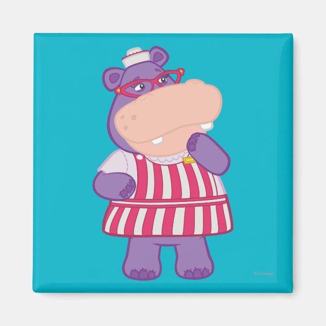 Aimant Hallie l'heureux hippo (Devant)