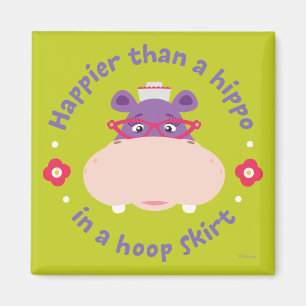 Aimant Hallie - Plus heureux qu'un hippopotame dans une j