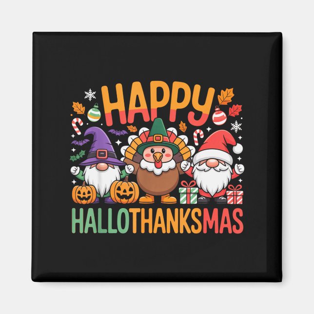 Aimant Hallothanksmas Dental Istant Funny Tooth Christmas (Devant)