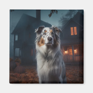 Aimant Halloween, berger australien