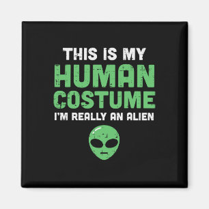 Aimant Halloween Costume Humain Im Alien Drôle Hommes Fem