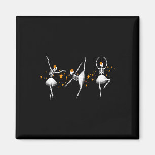 Aimant Halloween Danser Squelette Ballerina Ballet Femmes